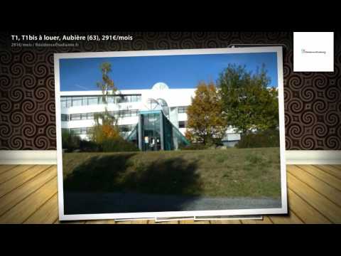 T1, T1bis à louer, Aubière (63), 291€/mois