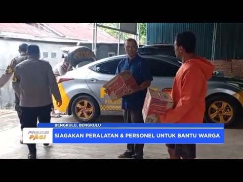 TANGGULANGI BANJIR POLRESTA BENGKULU DAN JAJARAN KIRIM BANTUAN