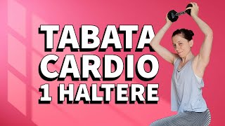 24 MIN TABATA 1 HALTERE | Cardio Full Body | Méga Transpirance