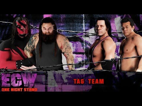 WWE 2K18 Rating WWE Tag Team 44 tour Bray Wyatt & Kane vs. Bret Hart & Tatsumi Fujinami