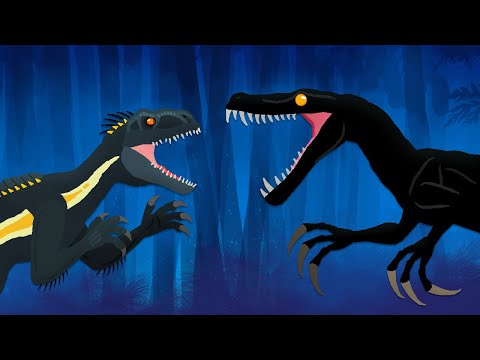 Indoraptor vs Night Feeder | DinoMania - Monster Fights