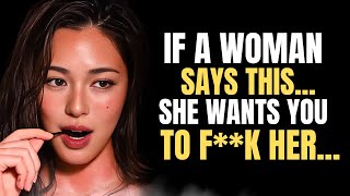 Most Men Miss These Signs: 5 PHRASES A WOMAN SAYS WHEN SHE LIKES YOU! | Stoicism