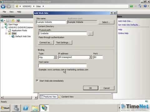 comment installer iis sur windows server 2012