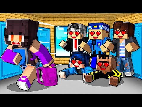Okulun BÜTÜN SERSERİ ÇOCUKLARI Bana AŞIK OLDU - Minecraft