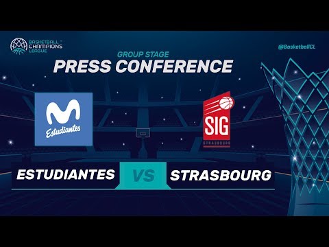 Movistar Estudiantes v SIG Strasbourg - Press Conference - Basketball Champions League 2017-18