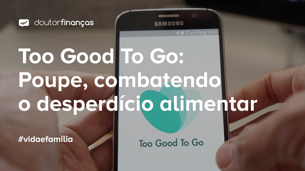 Imagem de um smartphone com a aplicação Too Good To Go