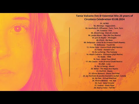Tania Vulcano live @ Essential Mix 25 years of Circoloco Celebration 03.08.2024  with tracklist