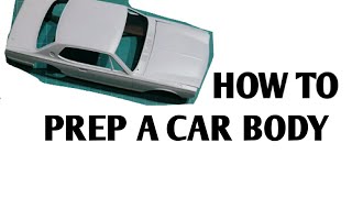 How to prepare a model car body for paint