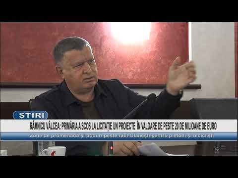 RÂMNICU VÂLCEA: PRIMĂRIA A SCOS LA LICITAȚIE UN PROIECTE  ÎN VALOARE DE PESTE 20 DE MILIOANE DE EURO