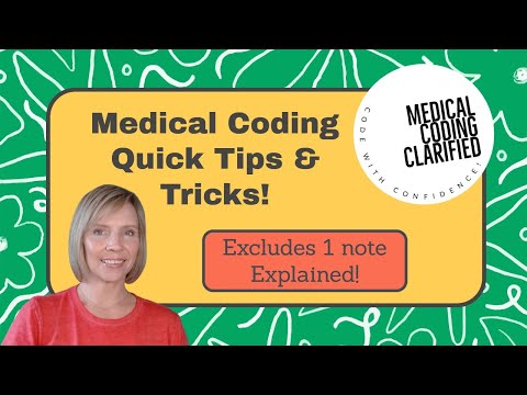 Learn Medical Coding! ICD-10-CM Quick tips & tricks: Excludes 1 notes explained!