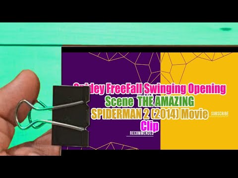 Spidey Free Fall Swinging Opening Scene   THE AMAZING SPIDER MAN 2 2014 Movie Clip