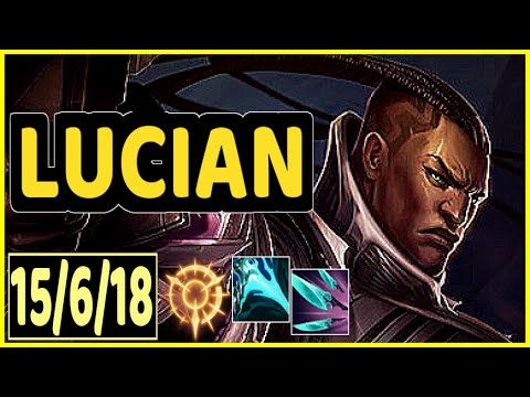 LUCIAN VS ZIGGS - 15/6/18 KDA ADC GAMEPLAY CHALLENGER I