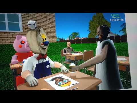 granny vs grandpa ice scream piggy