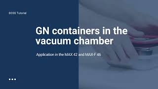 GN suction unit MAX 42, MAX F46 Tutorial Boss