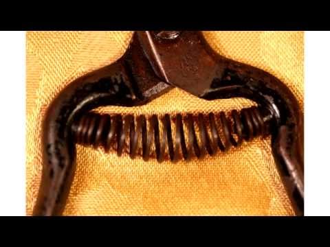 Vintage Wiss USA C-4 Bonsai Gardening PRUNING SCISSORS/ SHEARS Curved Blades