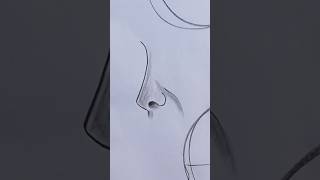 ✏️ Easy Nose Drawing Tutorial for Beginners | Loomis Method Pencil Sketch #Shorts