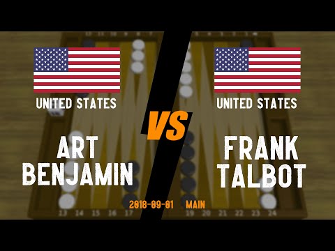 Art Benjamin vs Frank Talbot - Main - 2018.09.01 - Backgammon Game Replay