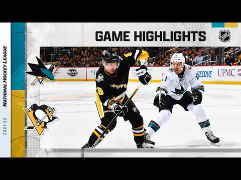 Sharks @ Penguins 1/2/22 | NHL Highlights