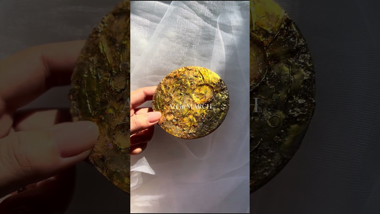 ３月の新作アート🌸3月20日（金）21時〜発売予定🌸 #テクスチャーアート #レジン #resin