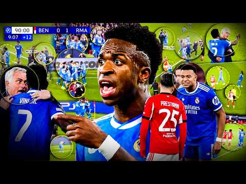 Lo que NO SE VIO del ATAQUE a Vinicius en el Benfica 0-1 Real Madrid