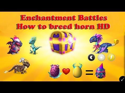 Dragon Mania legends Enchantment league fights - How to Breed Horn - Rare Chests Gameplay HD ✓