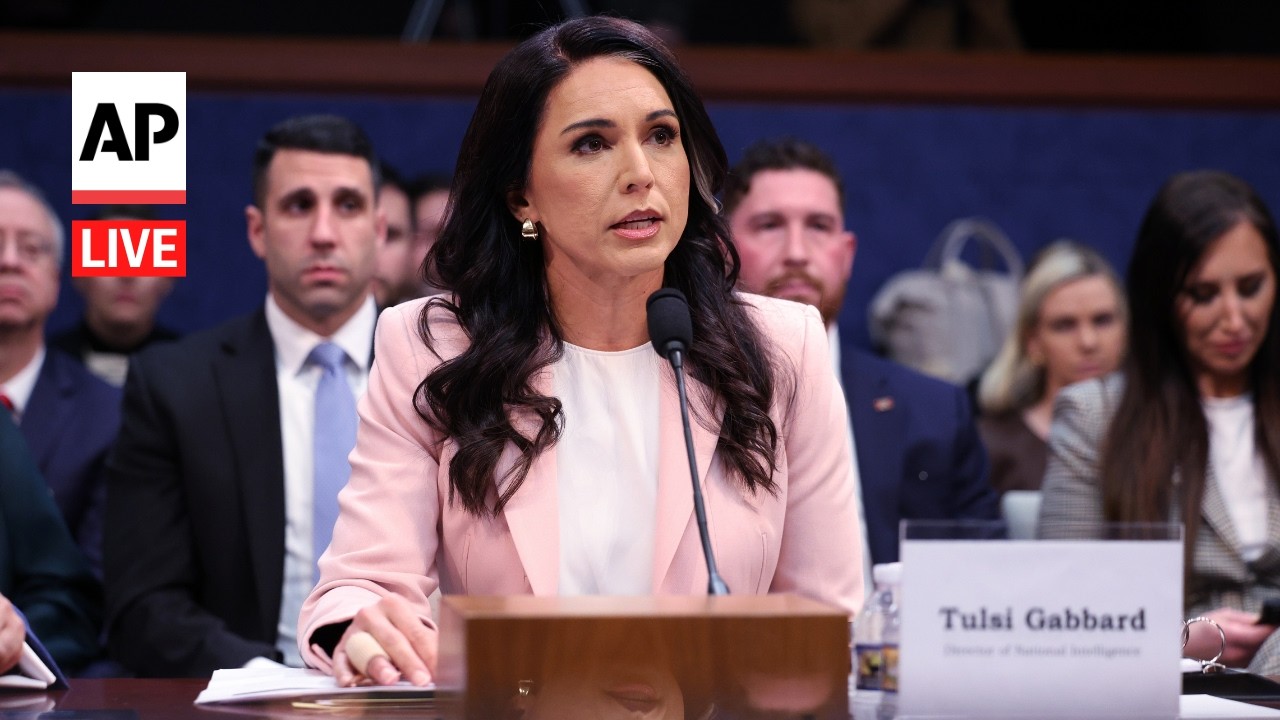 Video | LIVE: Tulsi Gabbard and Kash Patel hearing on Iran war and worldwide threats