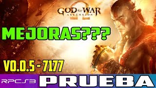 Prueba God of War Ascension en RPCS3 v0.0.5 7177 | Realmente Mejoro?