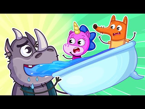 Who Took All the Water? | Scary Giant in Our House 🌊 😱👾 | Teeny Mimi 🦄