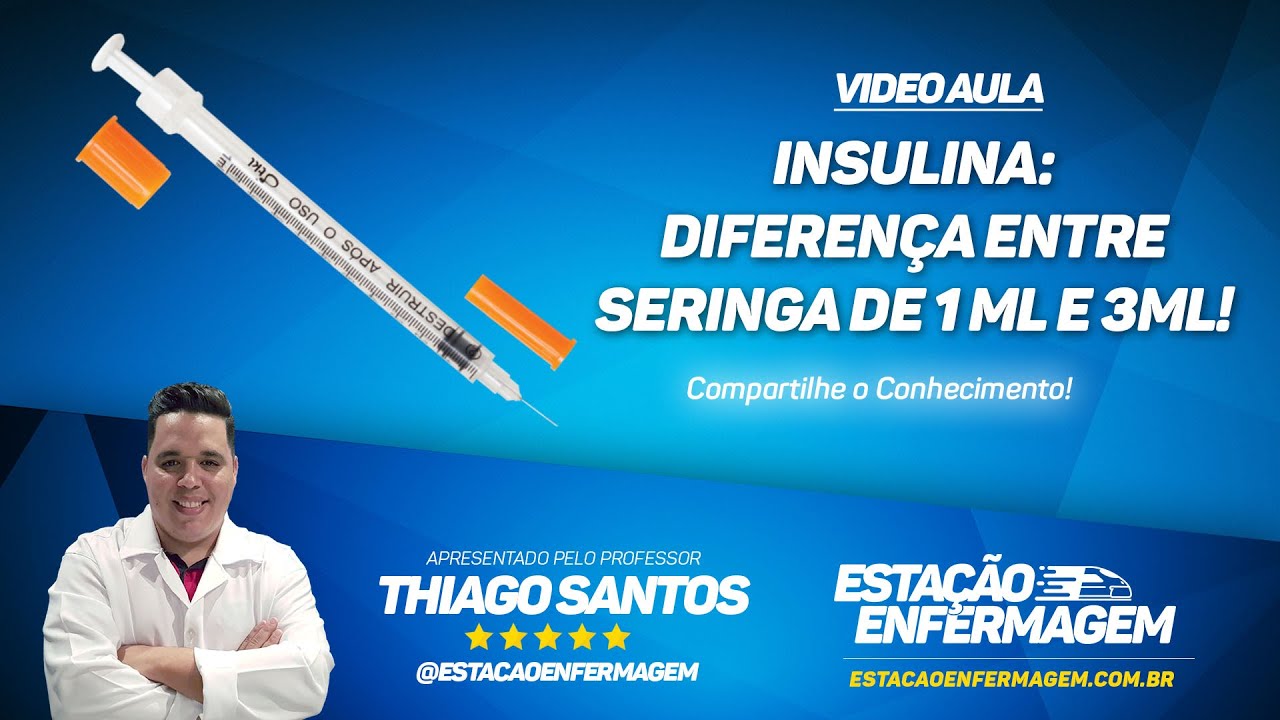 Insulina: Dicas de aspiração entre seringas de 1ml e 3ml