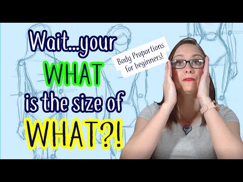Drawing body proportions beginner | Easy GENERAL body proportions