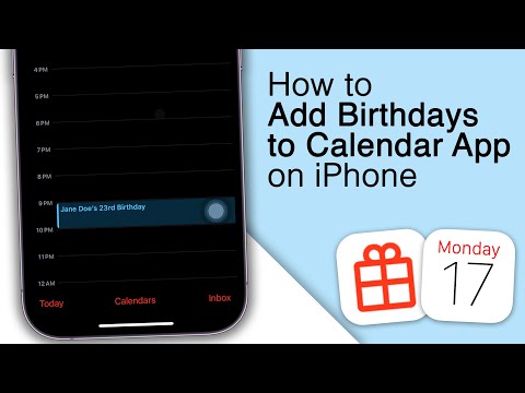 How to Add Birthdays on Apple Calendar on iPhone!