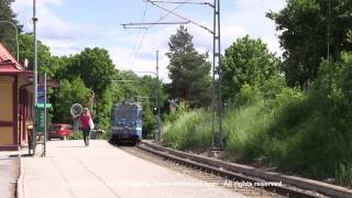 preview picture of video 'SL Lidingöbanan Trams, Stockholm'