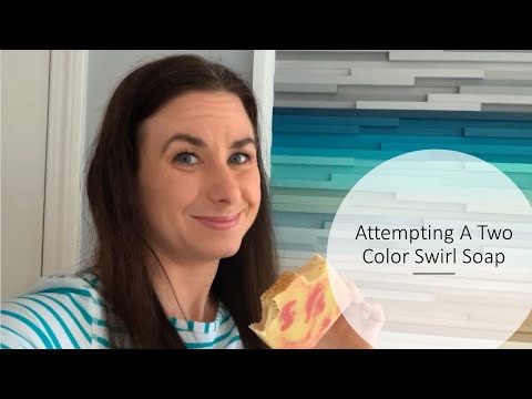 Attempting A Two Color Swirl Cold Process Soap | Soap Sunday!