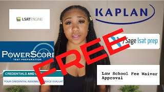 HOW I GOT ALL THIS LSAT PREP FOR FREE | LSAC FEE WAIVER + MORE