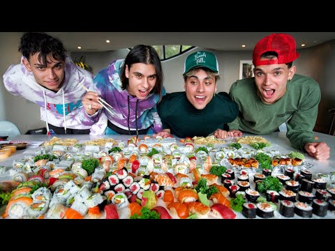 WE HAD TO EAT IT ALL! (10,000 SUSHI ROLLS)