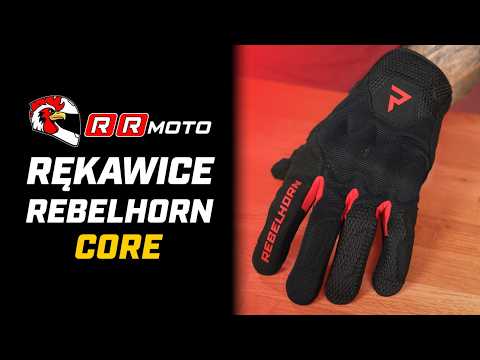 REBELHORN CORE _ letnie rękawice motocyklowe | 3DErgoGrip | Lekkość i wentylacja