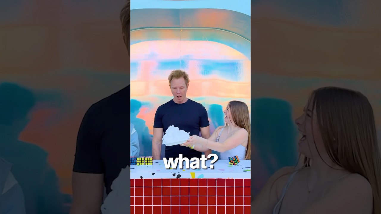 SOLVE a RUBIK’S CUBE or GET PIED! #shorts