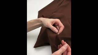 8058-36 Искусственный креп-шёлк цвет Коричневый 120 гр/м2, 150 см на YouTube