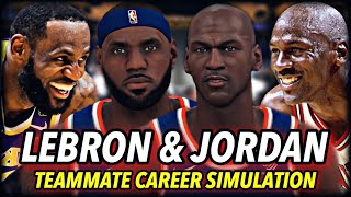 What If LeBron James &amp; Michael Jordan Were On The SAME TEAM? | NBA 2K20 Teammates Career Simulation
