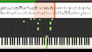 Liszt Liebestraume No 3 (Dreams of Love) Piano Tutorial Synthesia (Sheet Music + midi)