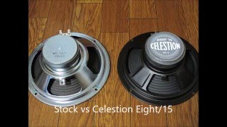 Video thumbnail for Stock vs Celestion Eight15 Marshall MG15DFX Speaker Comparison by キラキラ