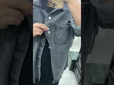 PL9655 復古軟熟牛仔外套 $469 #F #深藍#黑