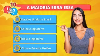  Teste de Conhecimentos Gerais  Acorde seu Cerebro