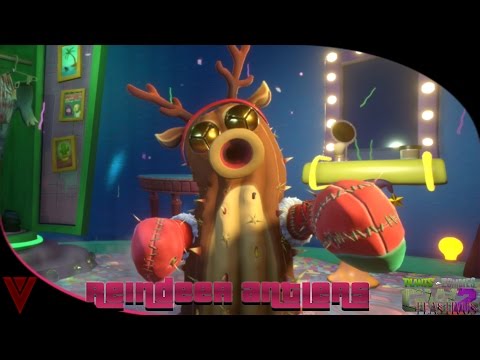 Plants Vs Zombies Garden Warfare 2 Feastivus - Reindeer Antlers - Fire Cactus