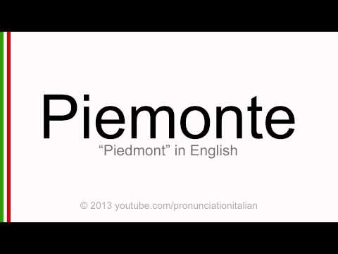 Correct italian pronunciation of Piemonte, Piedmont