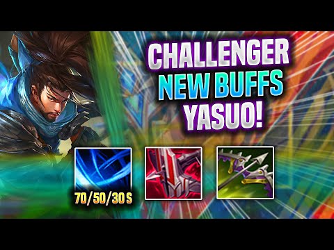 KOREAN CHALLENGER IS INSANE AS YASUO WITH NEW BUFFS! - Challenger Plays Yasuo Mid vs Katarina! |