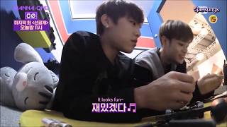 Download lagu [ENG SUB] Daehwi x Woojin 'Real Sibling' Fight - Wanna One Go cuts mp3