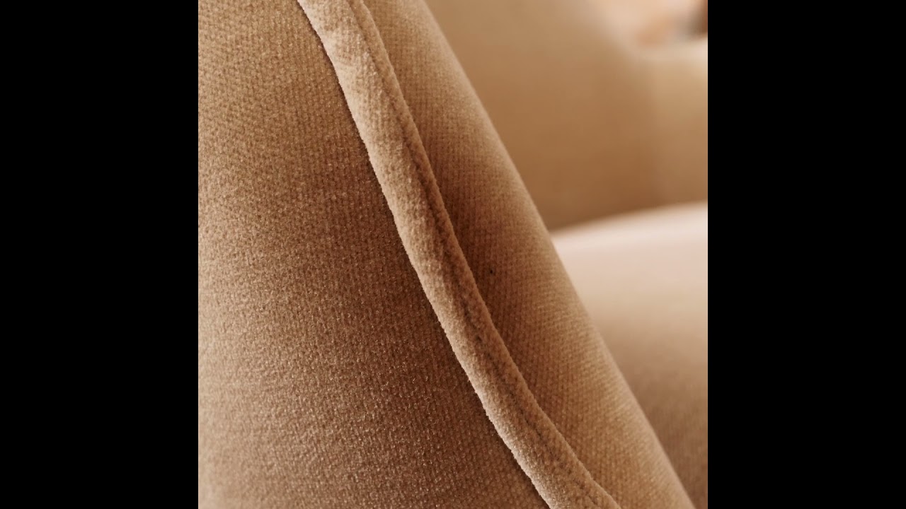 Fauteuil Stella draaibaar velvet bruin