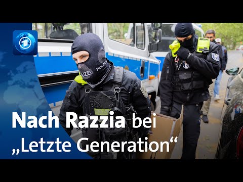 Geteilte Meinungen zu Razzia gegen Klimaschutzgruppe "Letzte Generation"