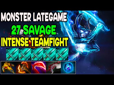 MONSTER LATE GAME - INTENSE TEAM FIGHT - 27 SAVAGE - DOTA 2 GAMEPLAY